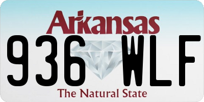 AR license plate 936WLF