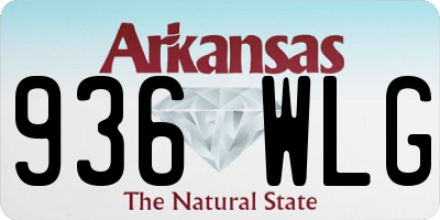AR license plate 936WLG