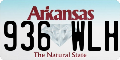 AR license plate 936WLH