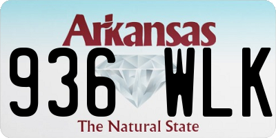 AR license plate 936WLK