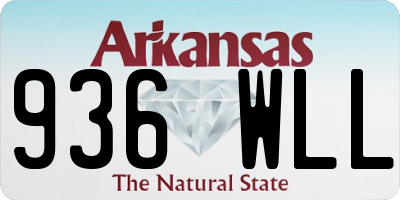 AR license plate 936WLL
