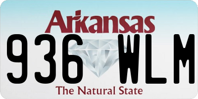 AR license plate 936WLM
