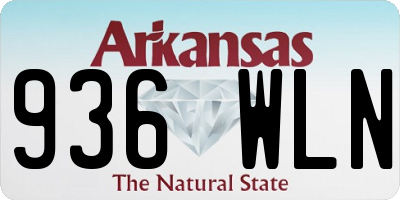 AR license plate 936WLN