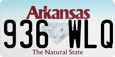 AR license plate 936WLQ