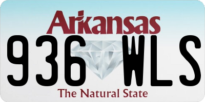 AR license plate 936WLS