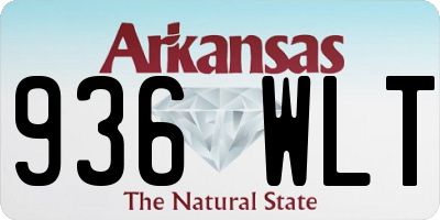 AR license plate 936WLT