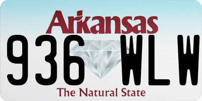 AR license plate 936WLW