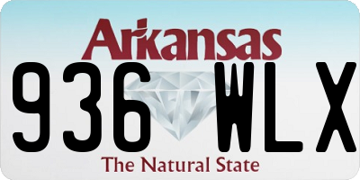 AR license plate 936WLX