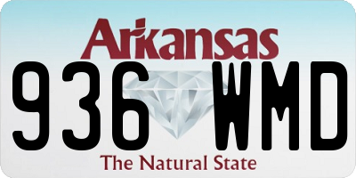 AR license plate 936WMD