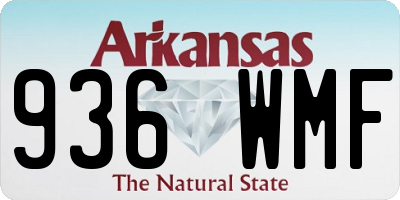 AR license plate 936WMF
