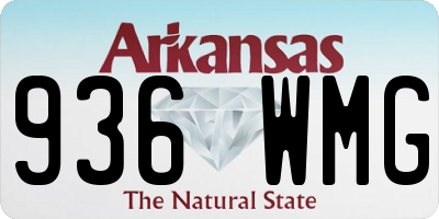 AR license plate 936WMG