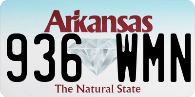 AR license plate 936WMN