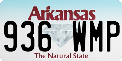 AR license plate 936WMP