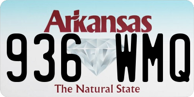 AR license plate 936WMQ