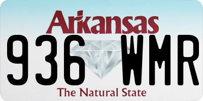 AR license plate 936WMR