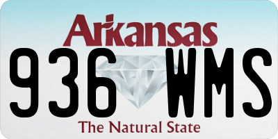 AR license plate 936WMS
