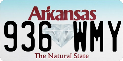 AR license plate 936WMY