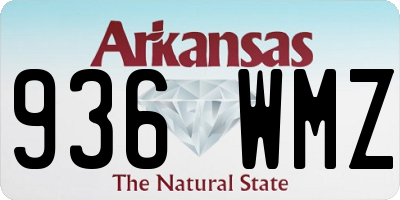 AR license plate 936WMZ