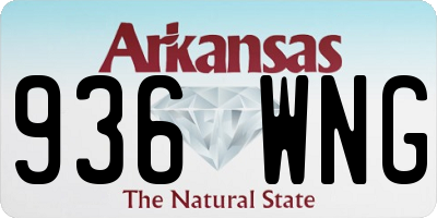 AR license plate 936WNG