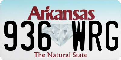 AR license plate 936WRG