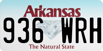 AR license plate 936WRH