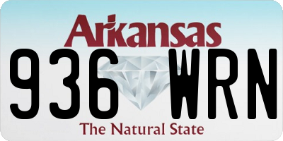 AR license plate 936WRN