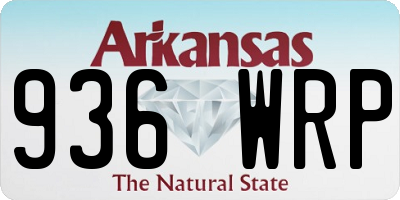 AR license plate 936WRP