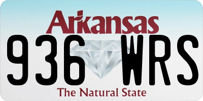 AR license plate 936WRS