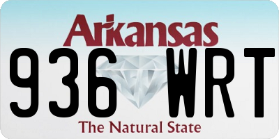 AR license plate 936WRT