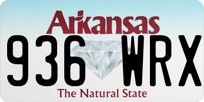 AR license plate 936WRX