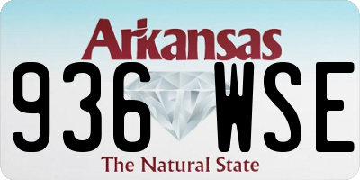 AR license plate 936WSE