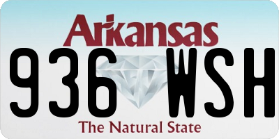 AR license plate 936WSH