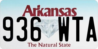 AR license plate 936WTA