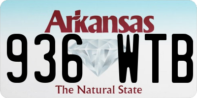 AR license plate 936WTB