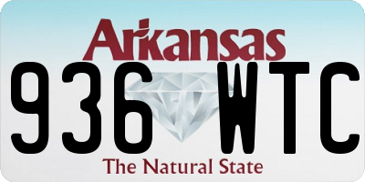 AR license plate 936WTC