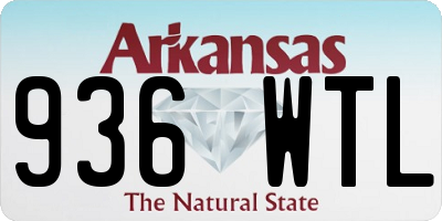 AR license plate 936WTL
