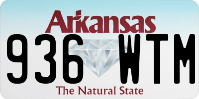 AR license plate 936WTM