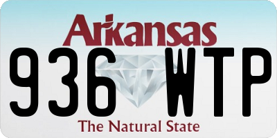 AR license plate 936WTP