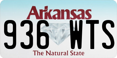 AR license plate 936WTS
