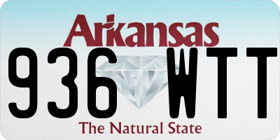 AR license plate 936WTT