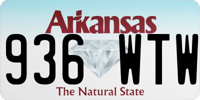AR license plate 936WTW