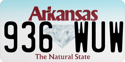 AR license plate 936WUW