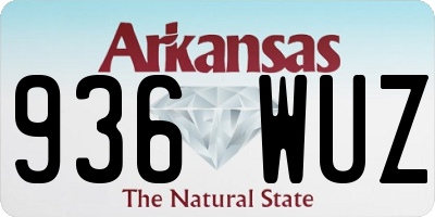 AR license plate 936WUZ