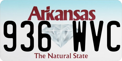 AR license plate 936WVC