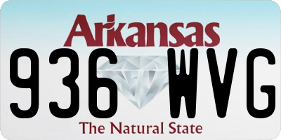 AR license plate 936WVG