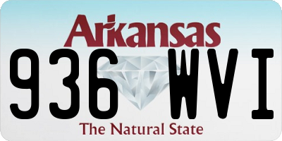 AR license plate 936WVI