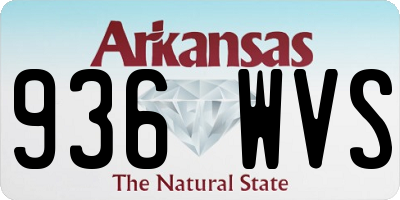 AR license plate 936WVS