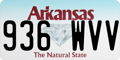 AR license plate 936WVV