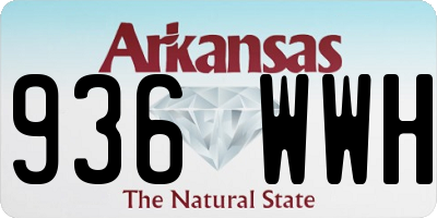 AR license plate 936WWH