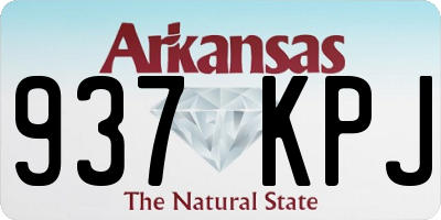 AR license plate 937KPJ